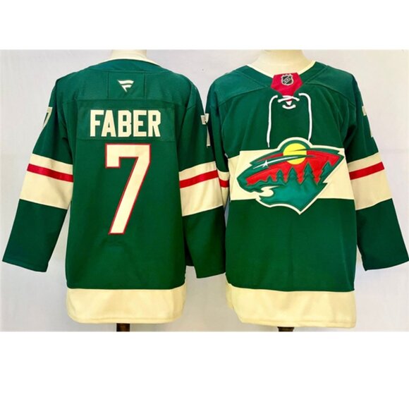 Mens Brock Faber Green Jersey Stitched